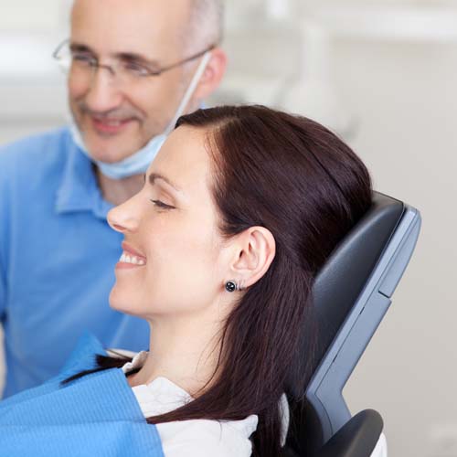 Woman In Dentists Chair